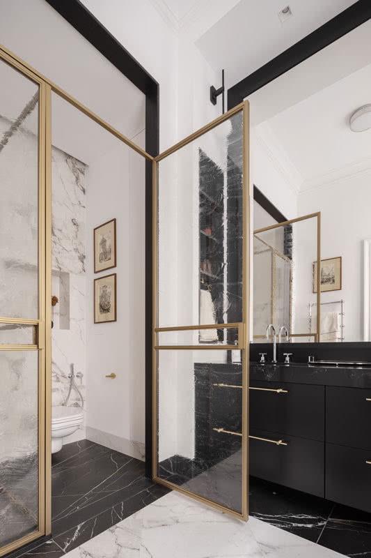 stylowa łazienka marmurowe płytki