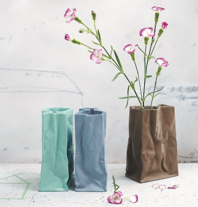 Rosenthal, kolekcja wazonów "Paper Bag", proj. Tapio Wirkkala