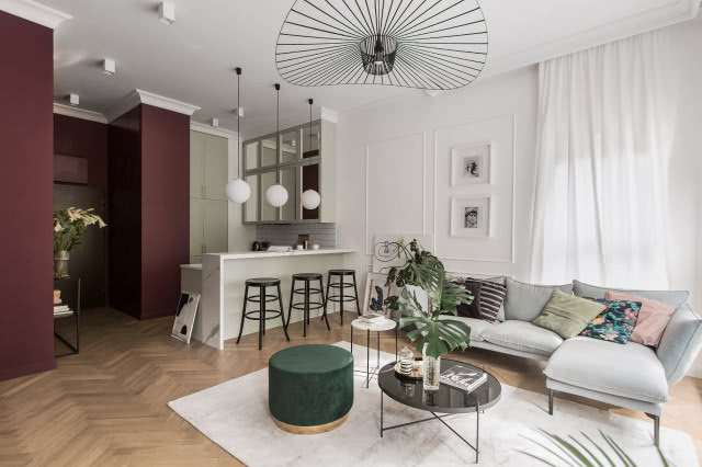 Salon ze sztukaterią