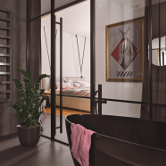 Industrialne mieszkanie na Wilanowie. Ma 54-metrowy taras!