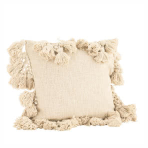 Poszewka na poduszkę z pomponami, Madam Stoltz, More Madam, 239 zł