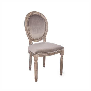 Krzesło tapicerowane w stylu gustawiańskim