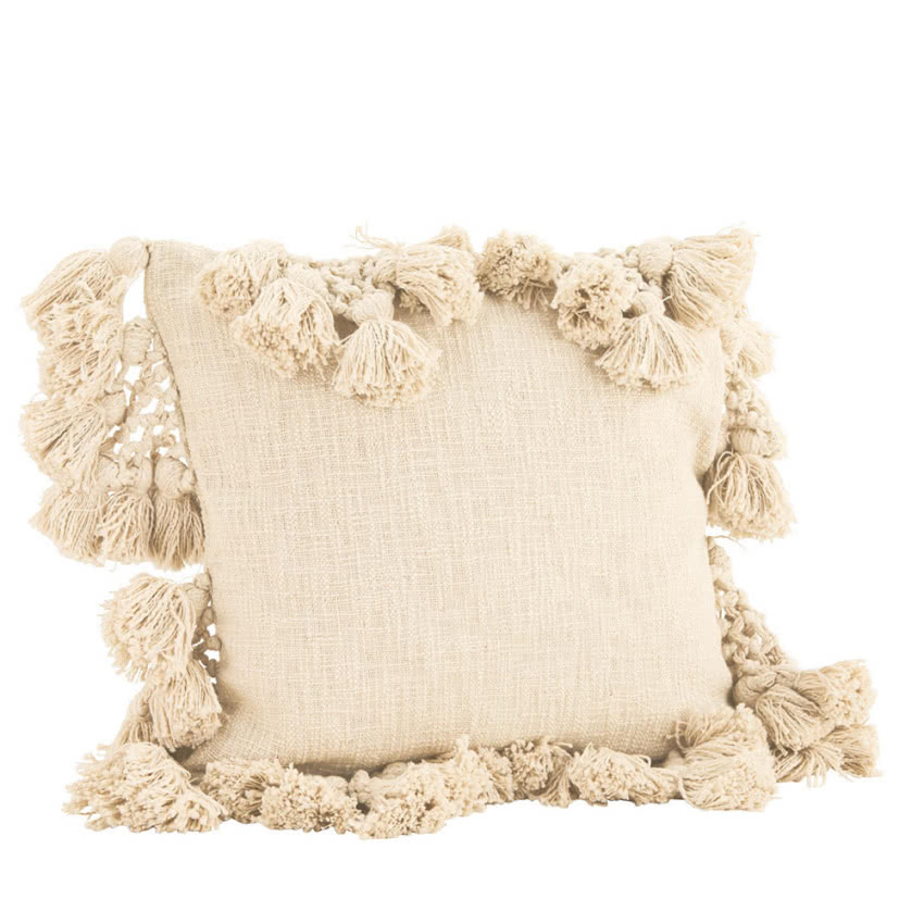 Poszewka na poduszkę z pomponami, Madam Stoltz,...