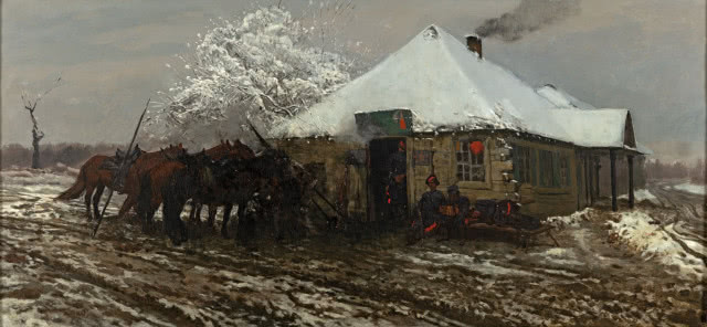 obraz Chełmoński Kozacy przed karczmą