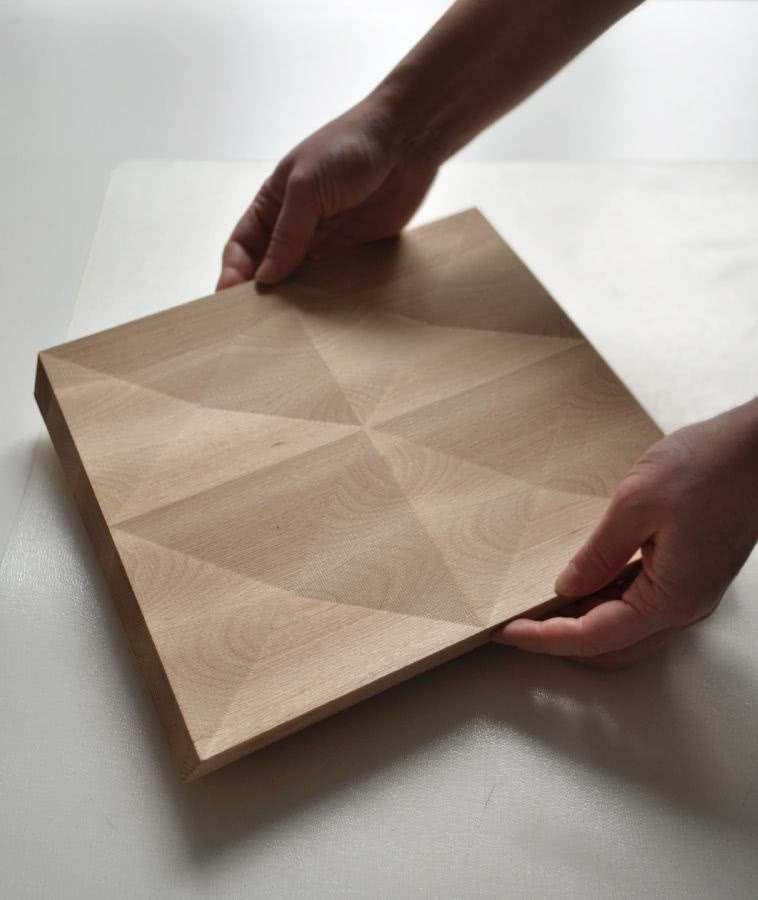 ...a żłobiona do serwowania.