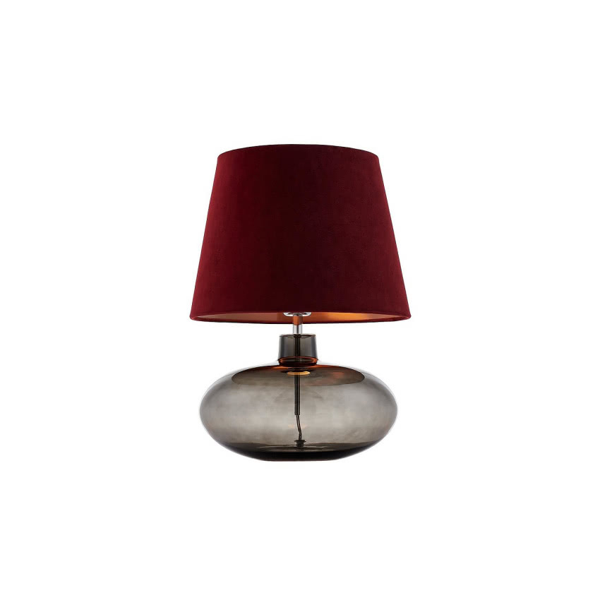Lampa stołowa Sawa, bordowy klosz, Kaspa,...