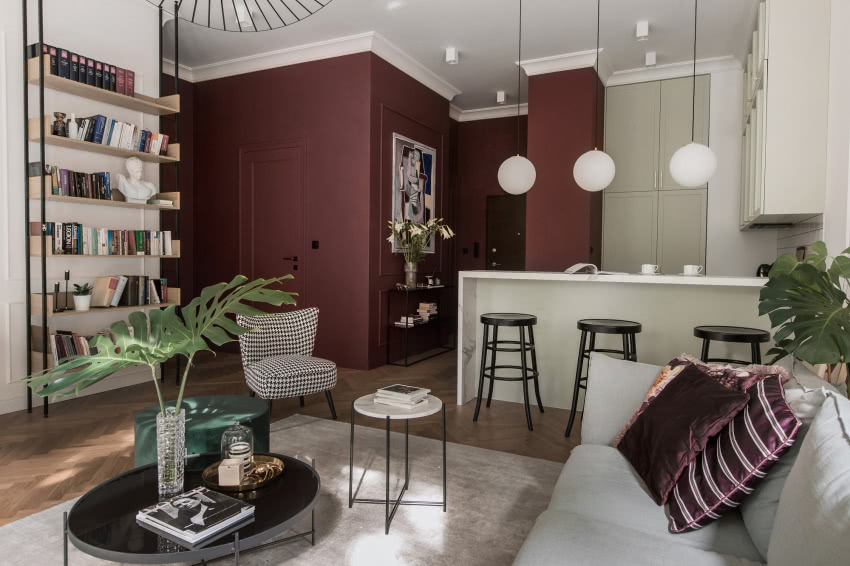 Wyjątkowy charakter mieszkaniu nadaje niebanalny...