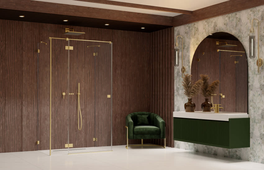 Radaway, Essenza Pro Brushed Gold KDJ+S