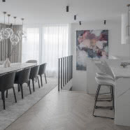 Dwupoziomowy apartament w Zielonej Górze inspirowany naturą