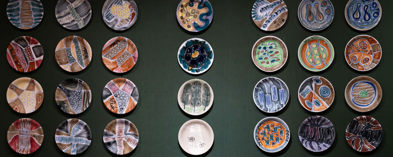 Ceramika z Zakładów Fajansu „Włocławek”. Jej twórczynią była Elżbieta Piwek-Białoborska 