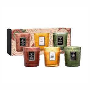 komplet trzech ręcznie
wykonanych świec zapachowych