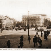 Pocztówka z Warszawy. Ulica Marszałkowska.