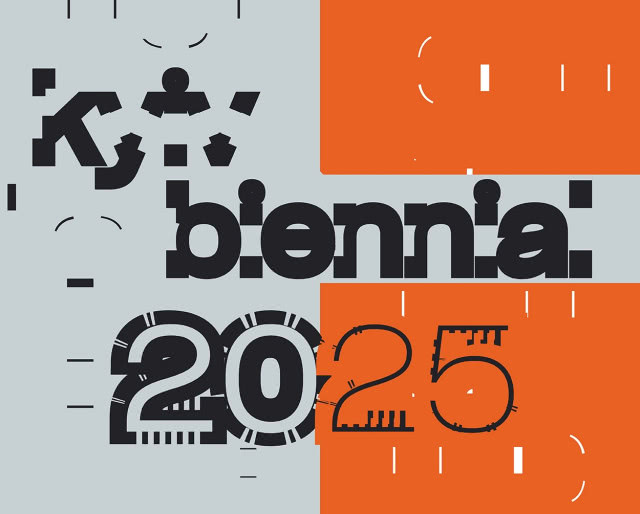 plakat z napisem biennale