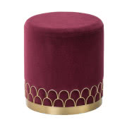 Aksamitny puf Leila, Domkapa, LUX DECO, 3423 zł 