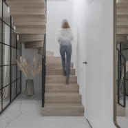 Dwupoziomowy apartament w Zielonej Górze inspirowany naturą