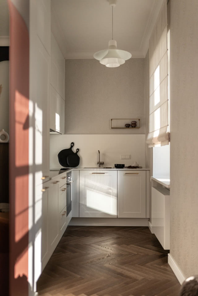 Jasna kuchnia w stylu vintage