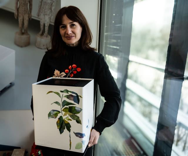 nawilżacz ręcznie zilustrowany przez absolwentkę Akademii Sztuk Pięknych w Gdańsku