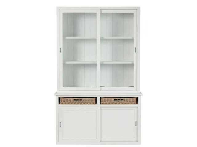 Regał 2 Baskets, 135x215 cm, biały, J-Line