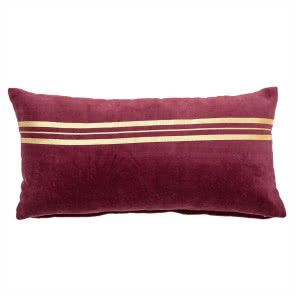 Bordowa poduszka ze złotem