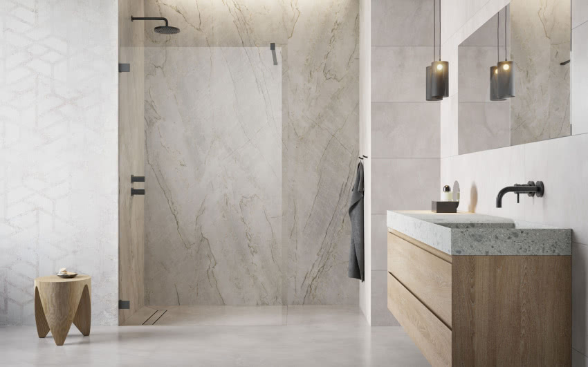 Essenza Pro Brushed GunMetal Walk-in