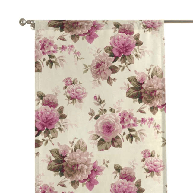 Zasłony panelowe 2 szt. z kwiatowym motywem, Dekoria.pl