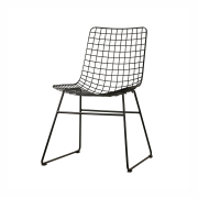 Krzesło Wire, czarne, HK Living