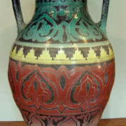 Czarka do sake, ceramika szkliwiona kurooribe,...