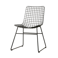 Krzesło Wire, czarne, HK Living
