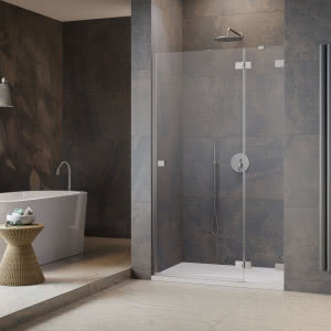 Designerskie kabiny prysznicowe ze szczotkowanymi elementami w najmodniejszych kolorach