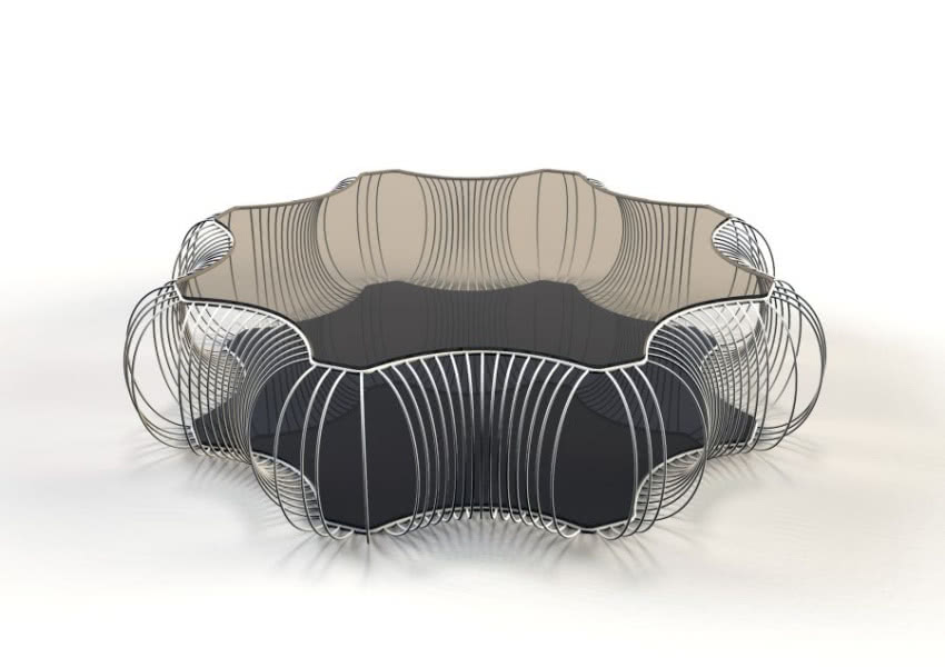 Zainspirowany podwodnym światem stolik Starfish.