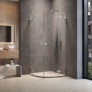 Designerskie kabiny prysznicowe ze szczotkowanymi elementami w najmodniejszych kolorach