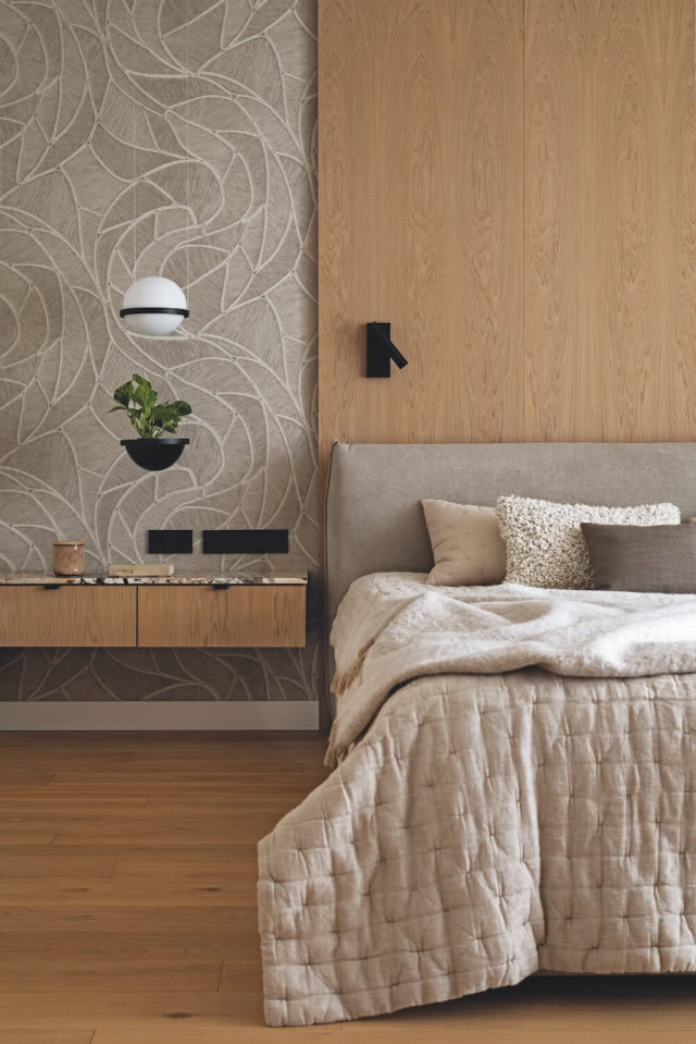 sypialnia aranżacja ściany