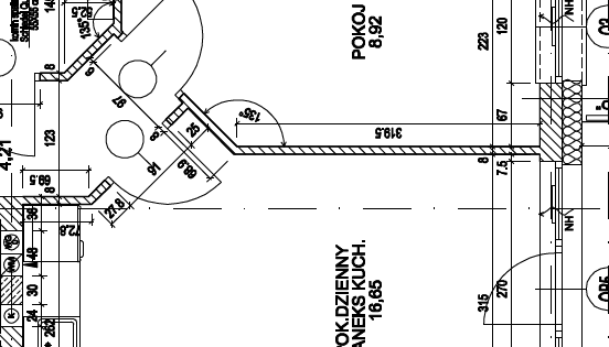 Obszerny salon z aneksem