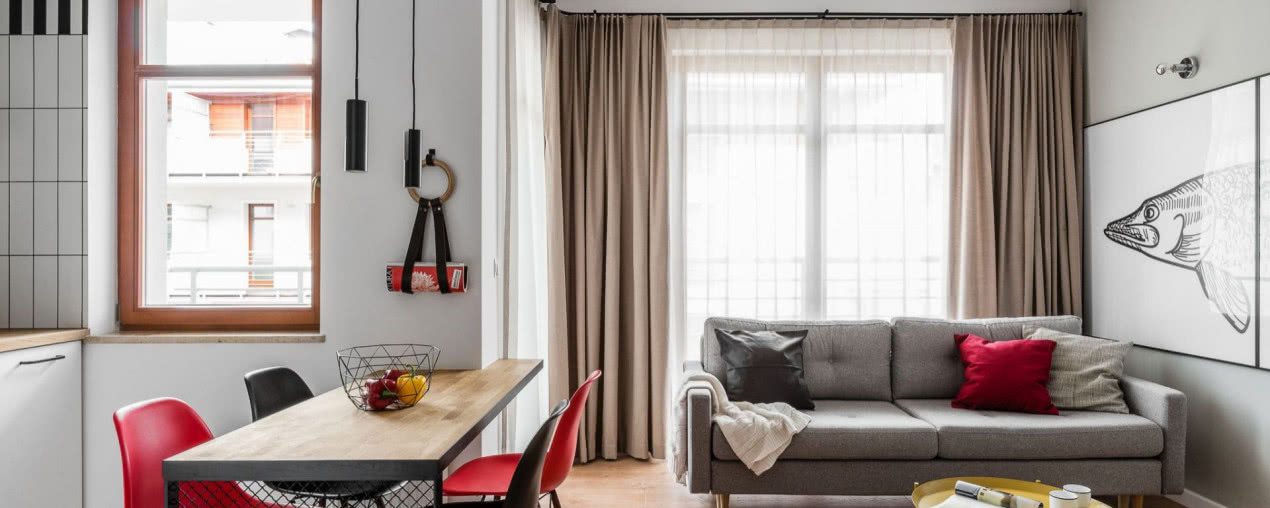 Apartament z loftowym sznytem