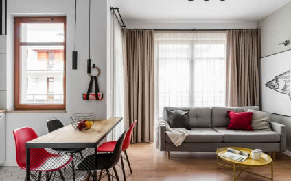 Apartament z loftowym sznytem