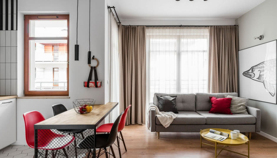 Apartament z loftowym sznytem