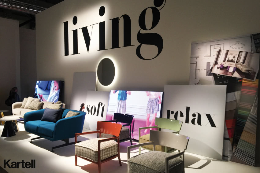 Wystawa marki Kartell.