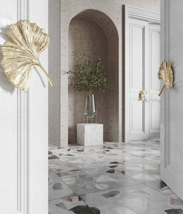 Ginkgo - mosiężne uchwyty meblowe