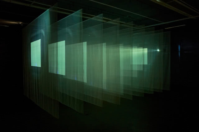 Przestrzeń wystawy „Bill Viola: Visions of Time / Wizje czasu”