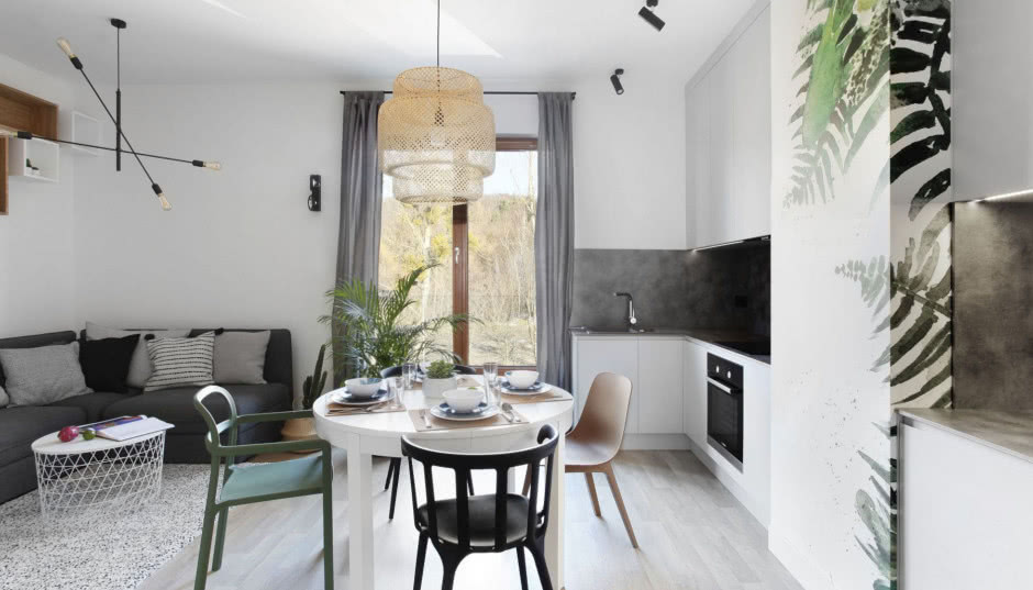 Niewielkie mieszkanie w skandynawskim stylu