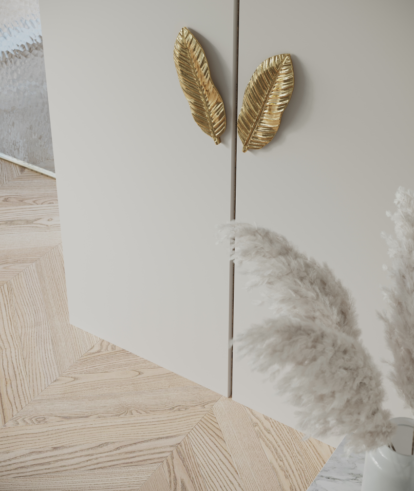 April - mosiężny uchwyt meblowy