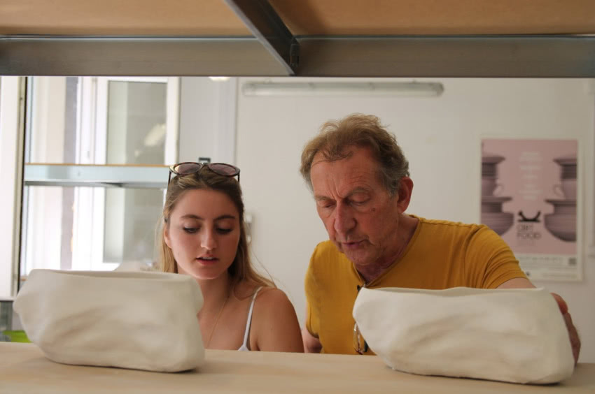 Marek Cecuła z Magdaleną Theodorou w czasie...