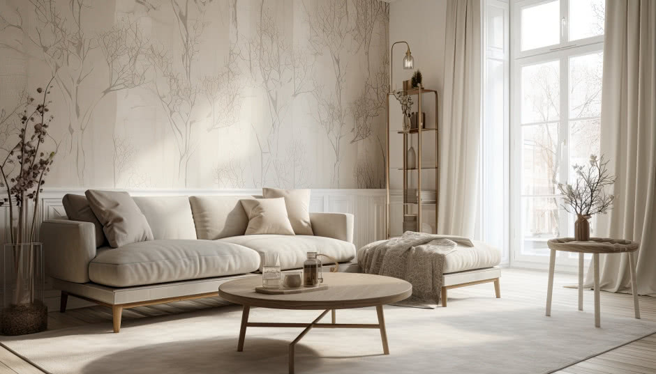 Czy tapeta w salonie na jednej ścianie ma sens?