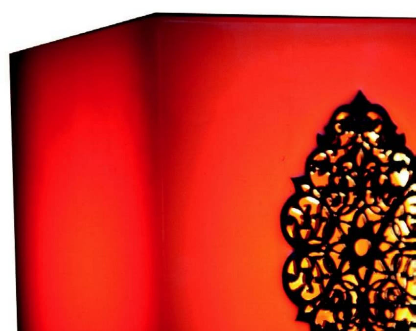 Oryginalny marokański lampion z ażurowym...