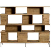 Regał OAK Linga z drewna dębowego, wym.: 145 x...