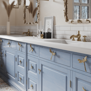 Dragonfly - mosiężne uchwyty meblowe