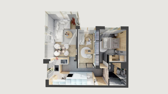 zwycięski projekt kursów projektowania wnętrz CREATOR