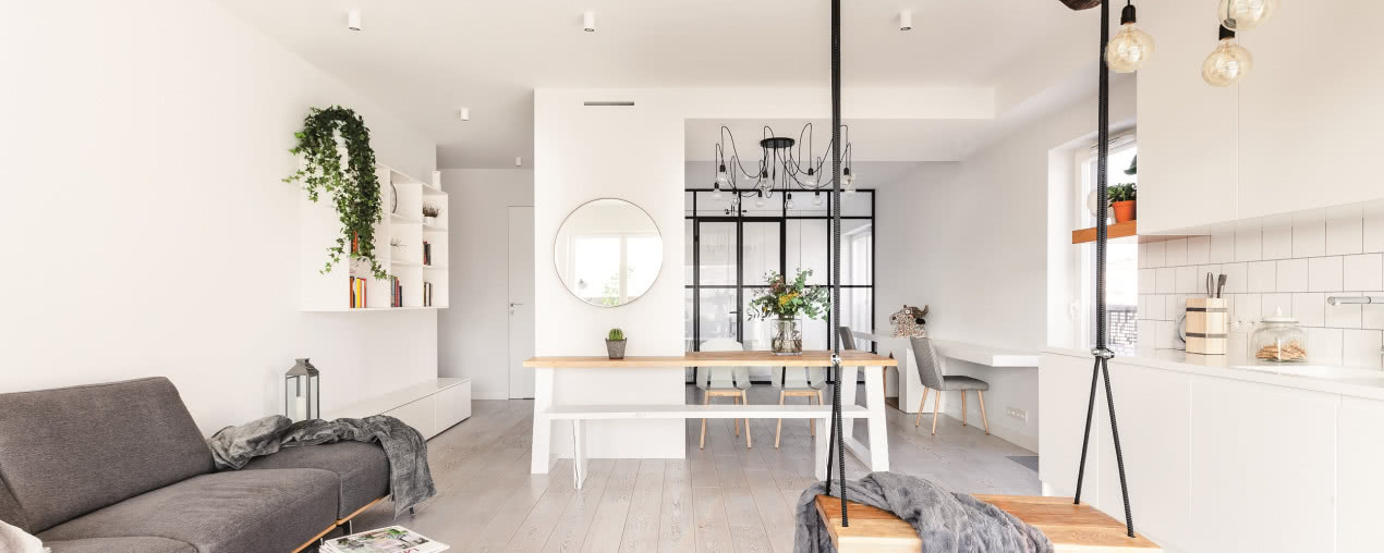 Mieszkanie pełne bieli