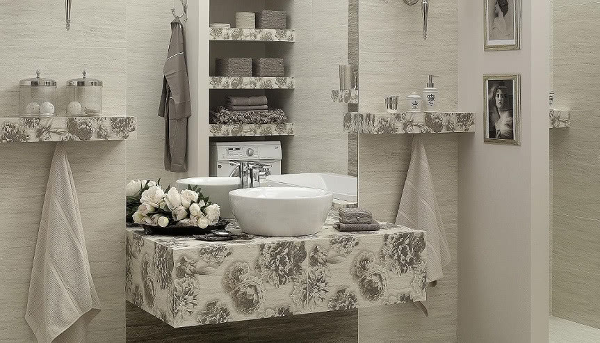 Płytki retro w stylu shabby chic