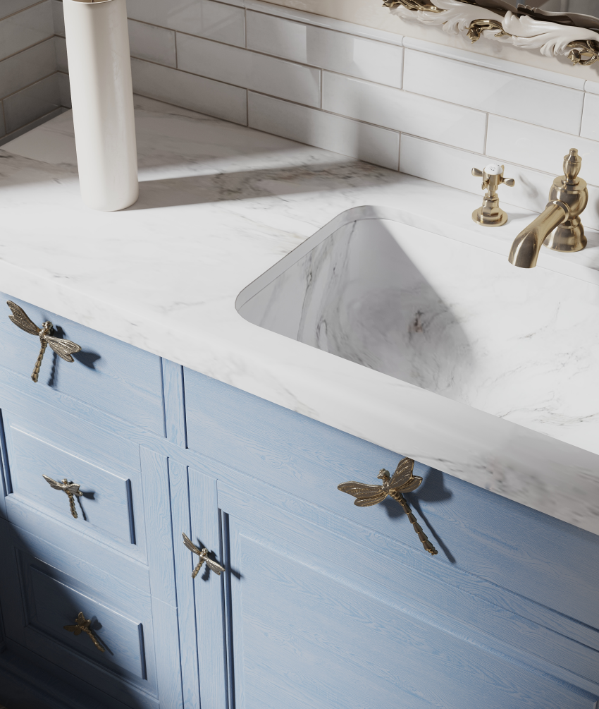 Dragonfly - mosiężne uchwyty meblowe